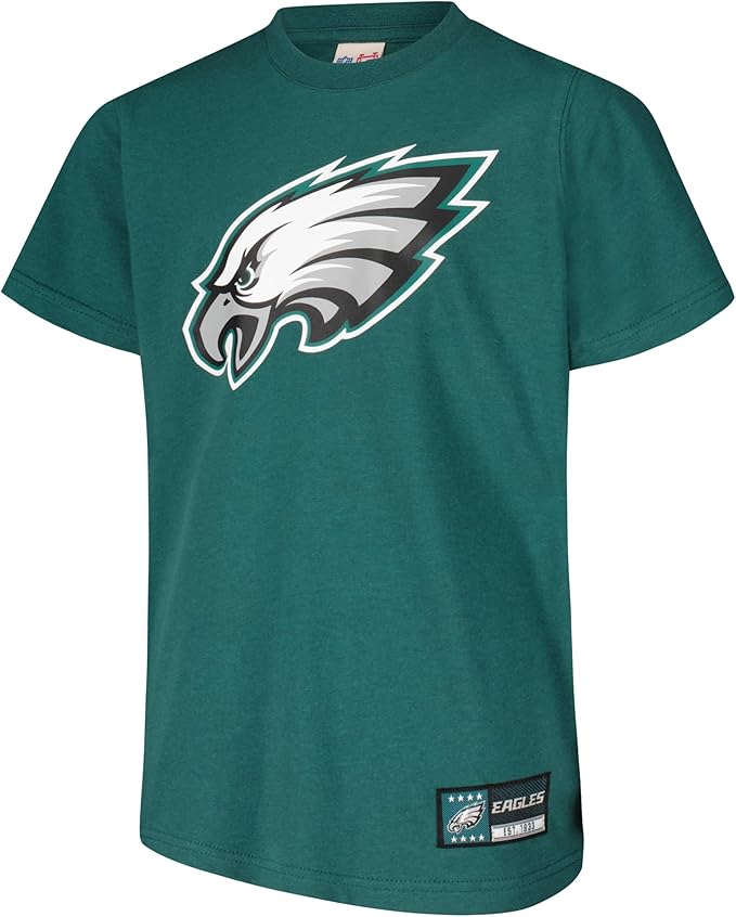 NFL Official Youth Super Soft T-Shirt & Hoodie Sweatshirt Set|Philadelphia Eagles