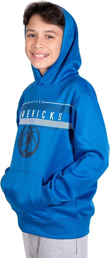 Ultra Game NBA Dallas Mavericks Boys Super Soft Poly Midtwon Pullover Hoodie Sweatshirt|Dallas Mavericks - UltraGameShop