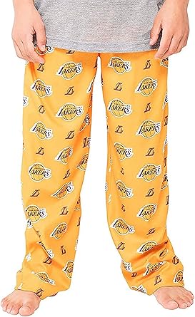 Ultra Game NBA Official Youth 2 Piece T-Shirt & Lounge Pants Pajama Set, Los Angeles Lakers, Boys Sizes|Los Angeles Lakers