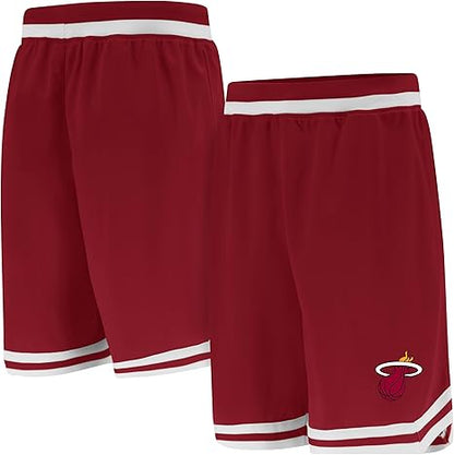 Ultra Game NBA Official Men‚Äôs Supreme Basketball Training Shorts - Unisex Miami Heat|Miami Heat