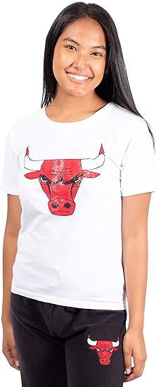 Ultra Game Women's Chicago Bulls NBA Soft Vintage Jersey Tee | Chicago Bulls - UltraGameShop