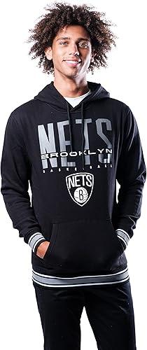 Ultra Game Men's NBA Brooklyn Nets Focused Pullover Fleece Hoodie Sweatshirt|Brooklyn Nets - UltraGameShop