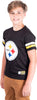 Ultra Game NFL Pittsburgh Steelers Youth Soft Mesh Vintage Jersey T-Shirt|Pittsburgh Steelers