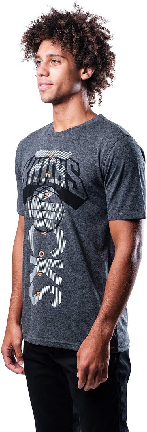 Ultra Game NBA New York Knicks Men's Upright Logo Short Sleeve Tee Shirt| New York Knicks - UltraGameShop