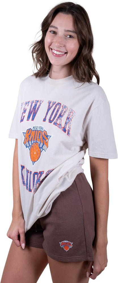 Ultra Game NBA New York Knicks Women's Super Soft T-Shirt & Short Set|New York Knicks - UltraGameShop