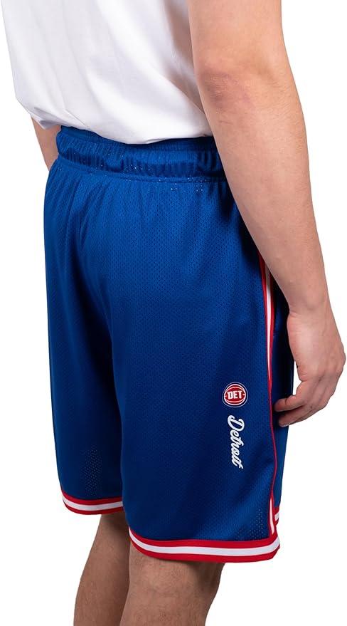 Ultra Game NBA Detroit Pistons Official Men's Slam Active Basketball Training Shorts|Detroit Pistons - UltraGameShop