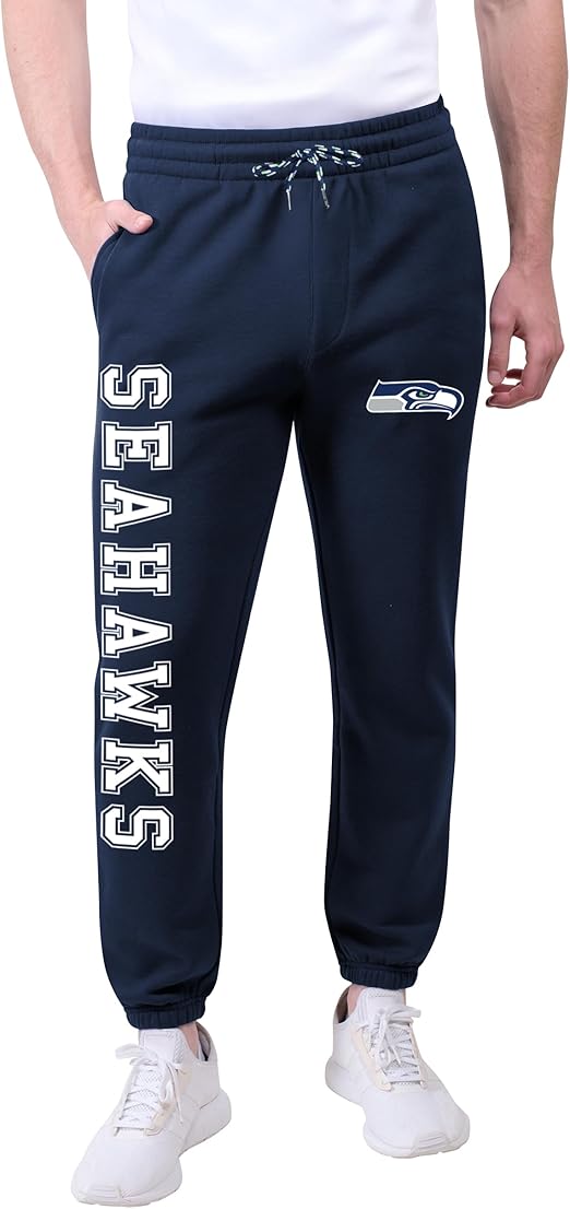 Ultra Game NFL Official Adults Super Soft Game Day Jogger Sweatpants - Unisex, Seattle Seahawks|Seattle Seahawks