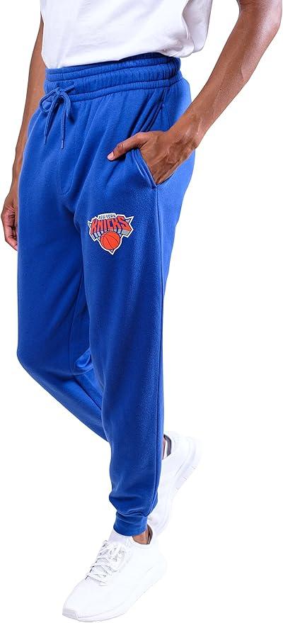 Ultra Game NBA New York Knicks Men's Super Soft Game Day Jogger Sweatpants|New York Knicks - UltraGameShop