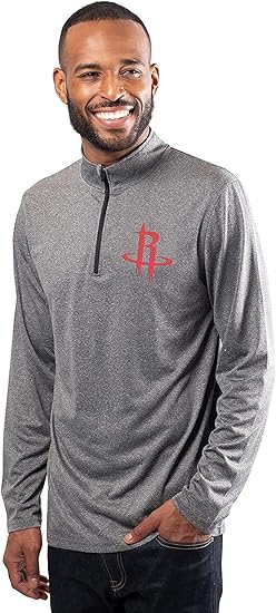 Ultra Game NBA Indiana Pacers Men's Quarter Zip Long Sleeve Pullover T-Shirt|Indiana Pacers - UltraGameShop