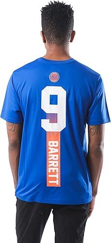 Ultra Game NBA New York Knicks - Rj Barrett Men's Players Quick Dry Active T-Shirt|New York Knicks - Rj Barrett - UltraGameShop