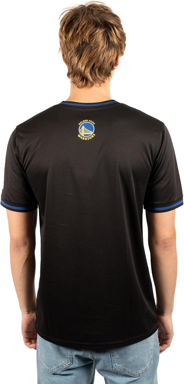 Ultra Game NBA Golden State Warriors Men's Game Time Soft Mesh Short Sleeve V-Neck Tee Shirt|Golden State Warriors - UltraGameShop