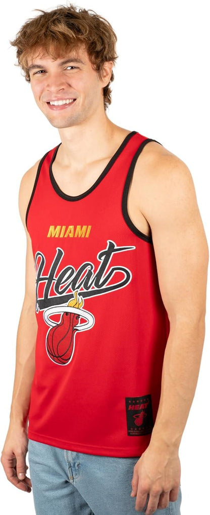 Ultra Game NBA Miami Heat Tank Top Mesh Sleeveless Muscle T-Shirt|Miami Heat - UltraGameShop