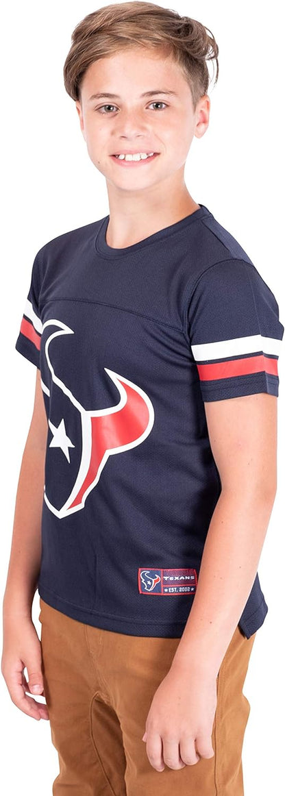 Ultra Game NFL Houston Texans Youth Soft Mesh Vintage Jersey T-Shirt|Houston Texans - UltraGameShop