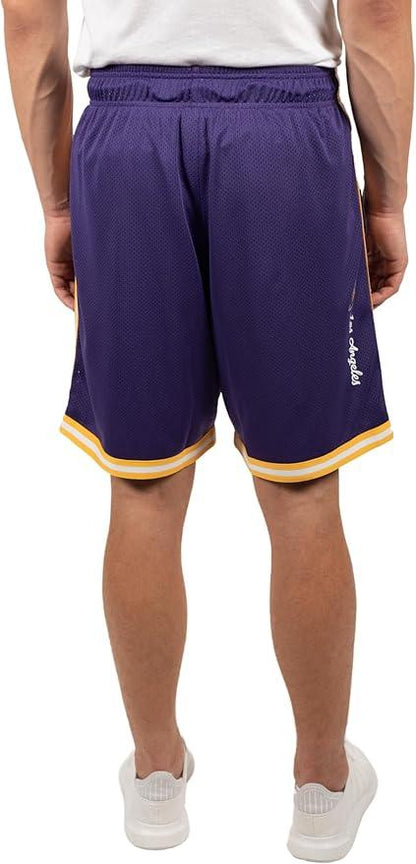 Ultra Game NBA Los Angeles Lakers Men's Slam Active Basketball Training Shorts|Los Angeles Lakers - UltraGameShop