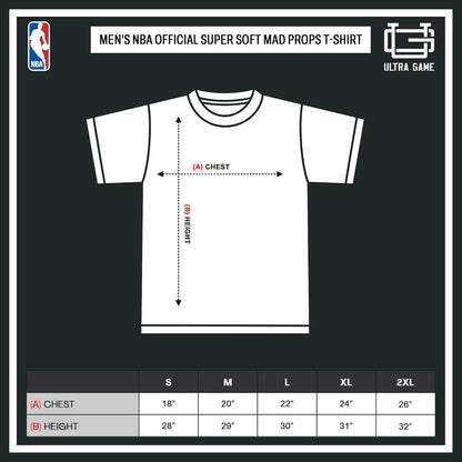 Ultra Game NBA Official Men's Standard Super Soft Mad Props T-Shirt, Portland Trail Blazers, Heather Charcoal|Portland Trail Blazers