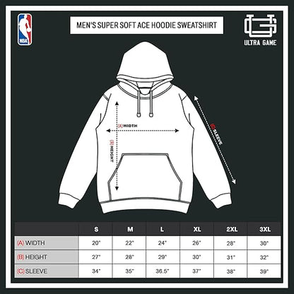 Ultra Game NBA Official Men’s Standard Super Soft Ace Hoodie Sweatshirt, Philadelphia 76ers, Team Color|Philadelphia 76ers