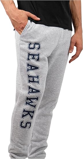 Ultra Game NFL Official Adults Super Soft Game Day Jogger Sweatpants - Unisex, Seattle Seahawks|Seattle Seahawks