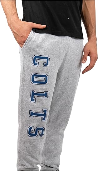 Ultra Game NFL Official Adults Super Soft Game Day Jogger Sweatpants - Unisex, Indianapolis Colts|Indianapolis Colts