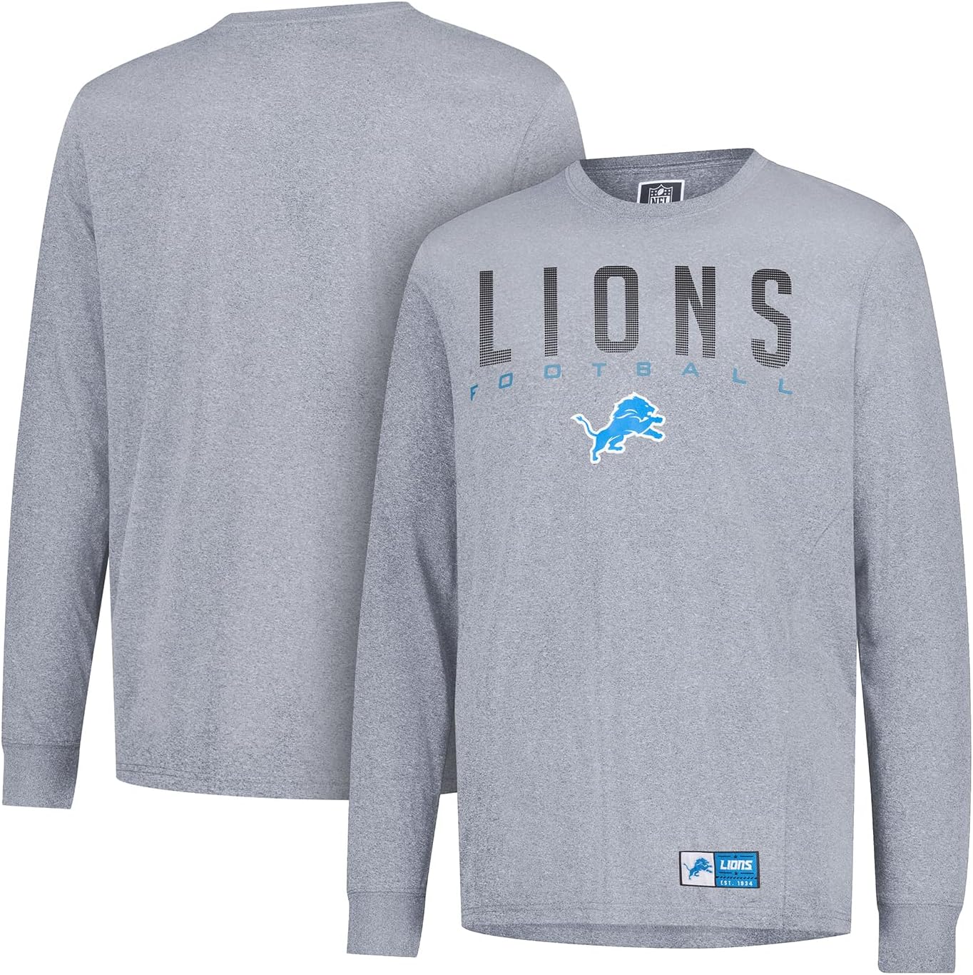 NFL Official Super Soft Game Day Long Sleeve T-Shirt|Detroit Lions