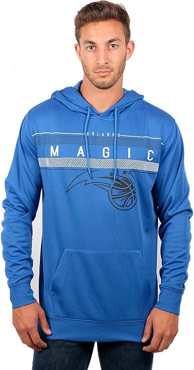 Ultra Game NBA Official Men’s Super Soft Midtown Hoodie Pullover Sweatshirt - Unisex, Orlando Magic|Orlando Magic