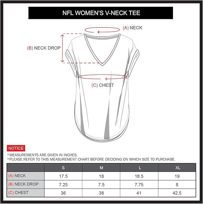 Ultra Game NFL Carolina Panthers Official Women's Super Soft Modal Vintage V-Neck T-Shirt|Carolina Panthers