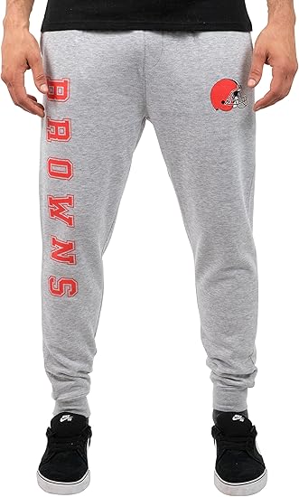 Ultra Game NFL Official Adults Super Soft Game Day Jogger Sweatpants - Unisex, Cleveland Browns|Cleveland Browns