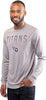 Ultra Game NFL Tennessee Titans Mens Active Quick Dry Long Sleeve T-Shirt|Tennessee Titans