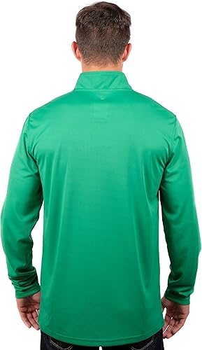 Ultra Game NBA Boston Celtics Men's Quarter Zip Long Sleeve Pullover T-Shirt|Boston Celtics - UltraGameShop