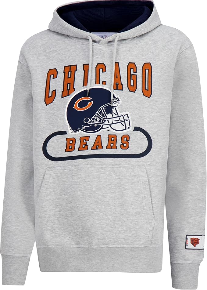 Ultra Game NFL Official Adults Unisex Super Soft Beast Mode Hoodie Sweatshirt, Chicago Bears|Chicago Bears