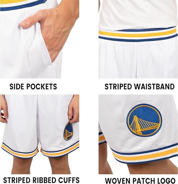 Ultra Game NBA Golden State Warriors Official Men's Showtime Active Basketball Training Shorts|Golden State Warriors - UltraGameShop