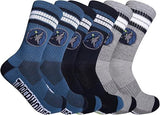 Ultra Game NBA Men's Minnesota Timberwolves Cushioned Secure Fit Team Crew Socks - 3 Pack| Minnesota Timberwolves - UltraGameShop