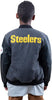 Ultra Game NFL Pittsburgh Steelers Youth Classic Varsity Coaches Jacket|Pittsburgh Steelers