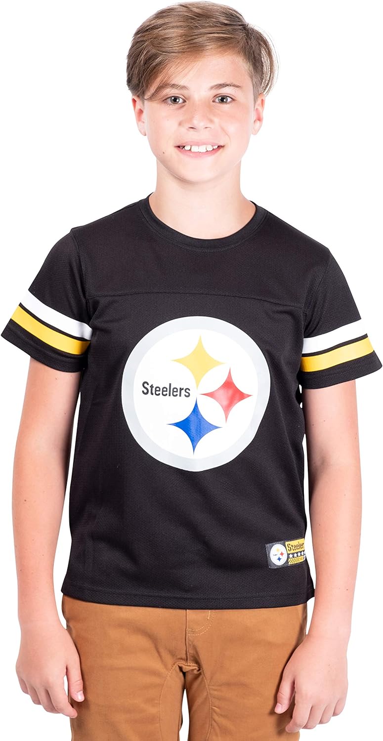 Ultra Game NFL Pittsburgh Steelers Youth Soft Mesh Vintage Jersey T-Shirt|Pittsburgh Steelers - UltraGameShop