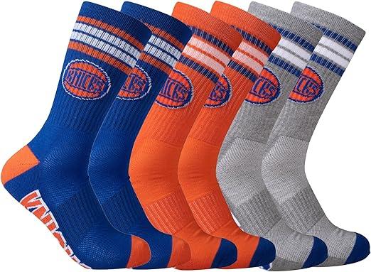 Ultra Game NBA New York Knicks Boys Athletic Cushioned Secure Fit Team Crew Socks|New York Knicks - UltraGameShop