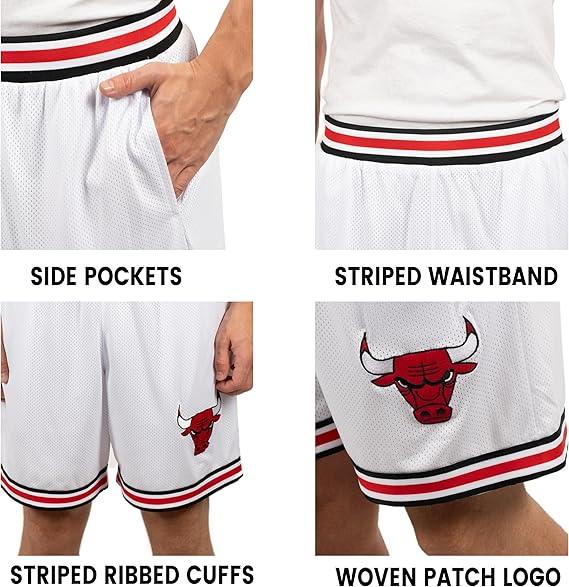 Ultra Game NBA Chicago Bulls Official Men's Showtime Active Basketball Training Shorts|Chicago Bulls - UltraGameShop