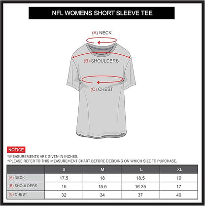 Ultra Game NFL Official Women's Distressed Graphics Super Soft Crew Neck T-Shirt, New England Patriots, Team Color|New England Patriots