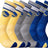 Ultra Game NBA Men's Golden State Warriors Athletic Cushioned Secure Fit Team Crew Socks - 3 Pack| Golden State Warriors - UltraGameShop