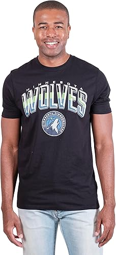 Ultra Game Men's NBA Minnesota Timberwolves Arched Plexi Short Sleeve T-Shirt|Minnesota Timberwolves - UltraGameShop
