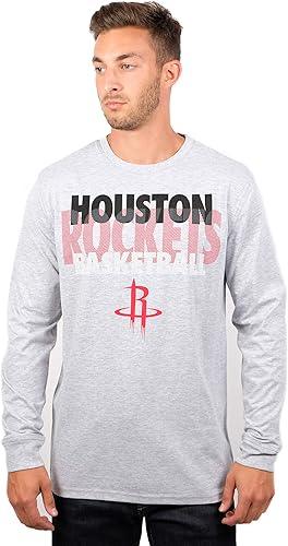 Ultra Game NBA Houston Rockets Men's Super Soft Supreme Long Sleeve T-Shirt|Houston Rockets - UltraGameShop