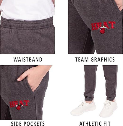 Ultra Game NBA Miami Heat Boys Extra Soft Jogger Sweatpants|Miami Heat - UltraGameShop