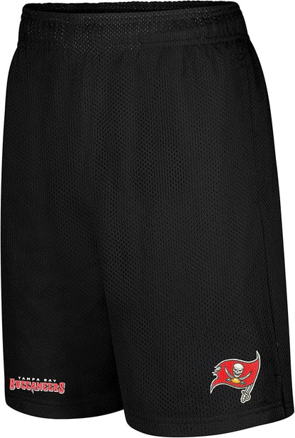 Ultra Game Men's NFL Official Super Soft Soft Mesh Active Training Shorts|Tampa Bay Buccaneers