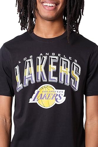 Ultra Game Men's NBA Los Angeles Lakers Arched Plexi Short Sleeve T-Shirt|Los Angeles Lakers - UltraGameShop