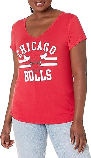 Ultra Game NBA Women's Chicago Bulls Relaxed Short Sleeve T-Shirt | Chicago Bulls - UltraGameShop