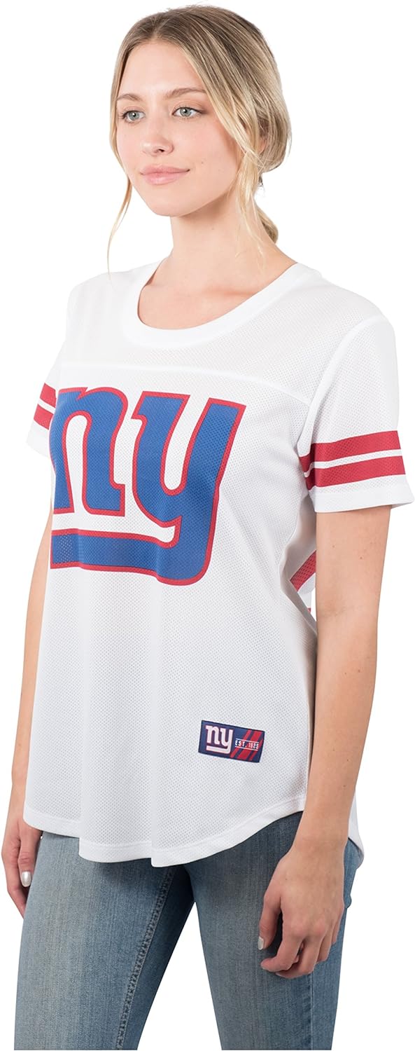 NFL New York Giants Women's Varsity Stripe Tee|New York Giants