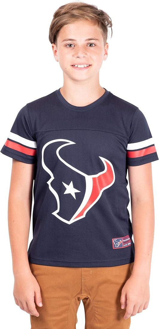 Ultra Game NFL Houston Texans Youth Soft Mesh Vintage Jersey T-Shirt|Houston Texans - UltraGameShop