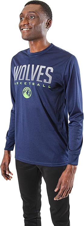 Ultra Game NBA Minnesota Timberwolves Men's Super Soft Game Day Long Sleeve T-Shirt |Minnesota Timberwolves - UltraGameShop