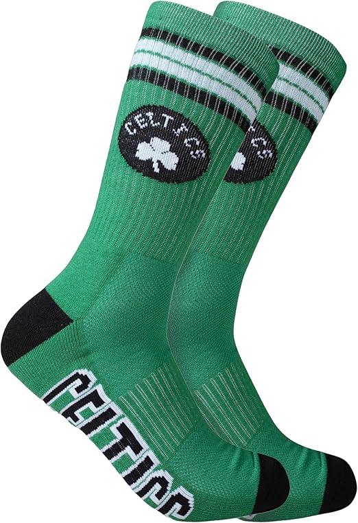 Ultra Game NBA Official Youth Athletic Cushioned Secure Fit Team Crew Socks, Boston Celtics, Assorted, Y9-11|Boston Celtics