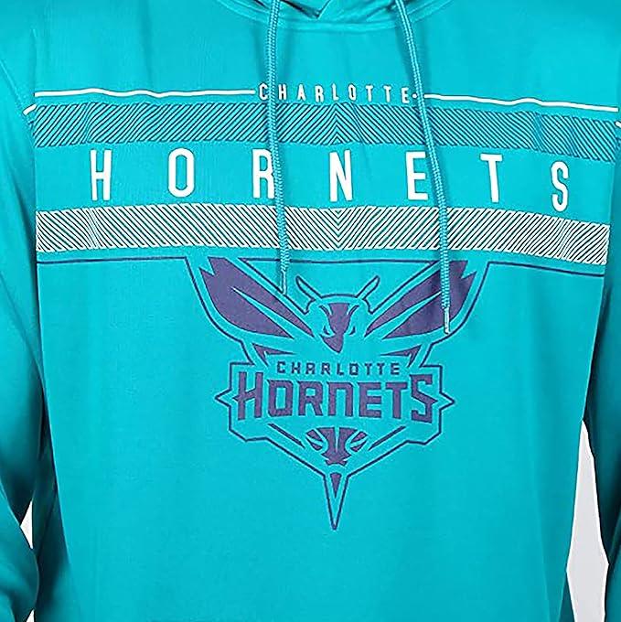 Ultra Game NBA Charlotte Hornets Men's Fleece Hoodie Pullover Sweatshirt Poly Midtown | Charlotte Hornets - UltraGameShop