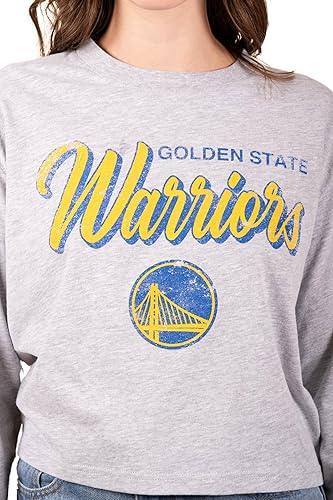 Ultra Game NBA Golden State Warriors Women's Super-Soft Crop Top Shirt|Golden State Warriors - UltraGameShop