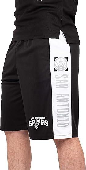 Ultra Game NBA San Antonio Spurs Men's Active Soft Workout Basketball Training Shorts| San Antonio Spurs - UltraGameShop